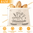 thumbnail image 5 of 2 Pack Beeswax Bread Bags for Sourdough,Reusable Organic Linen Beeswax Bread Bag for Homemade Sourdough 17 x 12.6 Inches Food Storage Cloth Bag – Freezer-Friendly & Freshness Preservation, 5 of 6