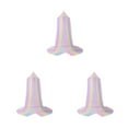 thumbnail image 4 of yingyy 1/2/3 Enfants Maille de Fil Couvre-Lit Porte Simple Filet Suspendu Style Dôme Rond Rideau Pliable Été Chambre Couleur Arc-en-Ciel 3 Pcs, 4 of 6
