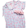 thumbnail image 3 of dELiA*s Girls Pajama Set Soft Cozy Button Down Sleepwear Pajamas for Girls with Spa Headband 2 Piece, 3 of 7