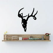 Deer Skull Turned Decal - 36 Inches