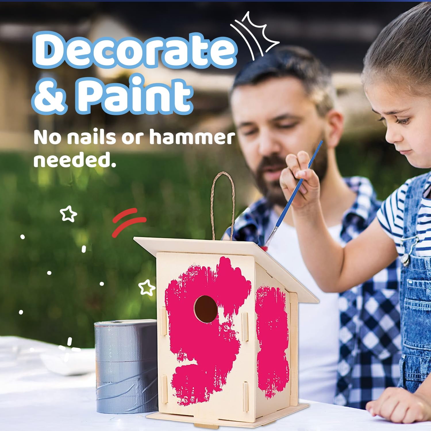 Neliblu 12 DIY Wooden Birdhouses - Kids Bulk Arts And Crafts Set, Craf - View #5