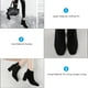 thumbnail image 2 of 1 par de botas de punta cuadrada, zapatos de tacón grueso, botas de tacón medio, botines de mujer, 2 of 3