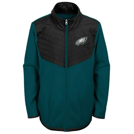 Philadelphia Flyers Mens Classic Jacket - Youth Midnight Green/Black Philadelphia Eagles Polar Full-Zip Jacket