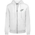 thumbnail image 2 of Men's Levelwear White Detroit Red Wings Podium Chenille Logo Full-Zip Hoodie, 2 of 3