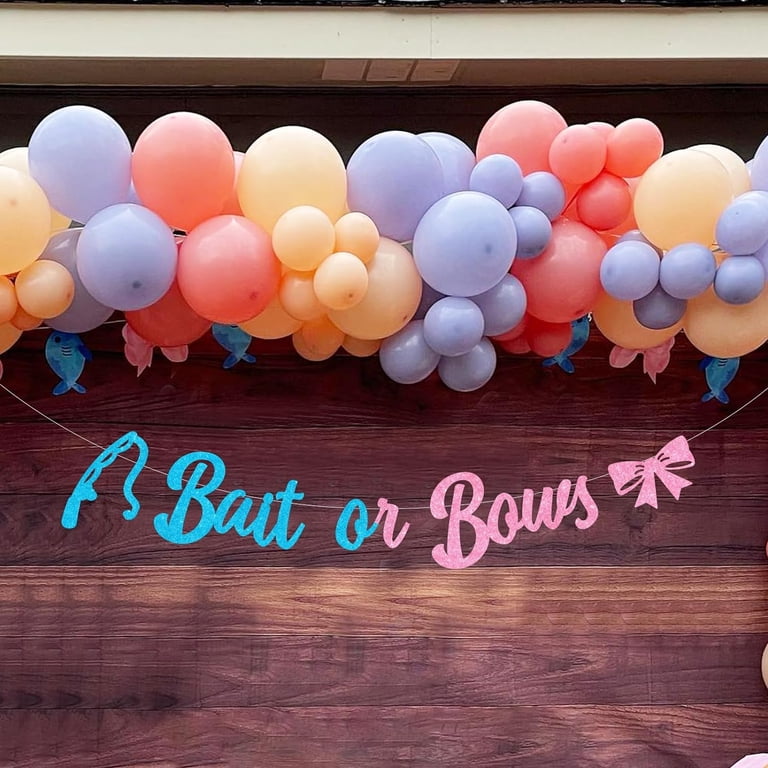 Ragazzo o ragazza Rivela il genere Stoviglie usa e getta K arco per palloncini rosa blu Baby Shower Compleanno Rivela il genere Decorazione per feste  15