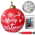 thumbnail image 2 of Decorada Al Aire Libre Navidad Inflable PVC Iluminada 24 Pulgadas Con Navideña Remota Ligera, 2 of 9