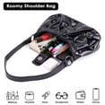 thumbnail image 5 of Spencer Crescent Shoulder Bag for Women PU Leather Hobo Tote Handbag Clutch Purse Ladies Trendy Punk Underarm Bag, Black, 5 of 10