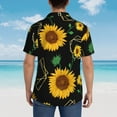 thumbnail image 6 of Xecao Flower (2) print Hawaiian shirt - a stylish short-sleeve button-down for men, perfect for casual beach and tropical outings., 6 of 9