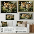 thumbnail image 4 of Designart "Tigers In Asian Painting III" Asian Floater Framed Canvas Art Print, 4 of 7