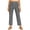 Black, variant on Wutalume Women's Checkered Straight Leg Pants - Elastic Waist Casual Trousers, Loose Fit Plaid Pattern for Daily Wear,Black L