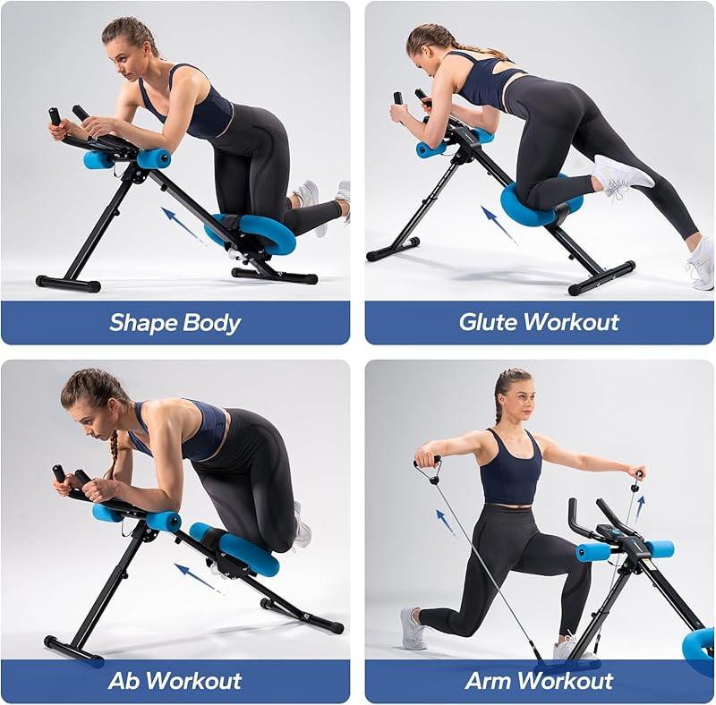 XtremepowerUS Home Gym Abdominal Trainer, Core & Leg Workout