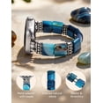 thumbnail image 4 of Wearlizer Beaded Agate Band Compatible with Apple Watch 38/40/41/42/44/45/46/49mm, Handmade Natural Stone Stretch Bracelet for Women, Boho Strap for iWatch Series 11/10/9/8/7/6/5/4/SE/Ultra, 4 of 7