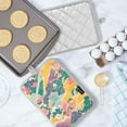 thumbnail image 5 of Yayeee Pot Holders Kitchen Heat Resistant with Pocket 7"x9.8" Cotton Oven Cooking Hot Pads, Yellow Floral Wave, 5 of 7