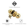 thumbnail image 5 of Ball Passage Door Knob, Hall and Closet, Polished Brass Finish, Left or Right Hand, 5 of 14