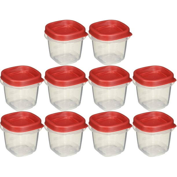 Rubbermaid 0.5 Cup Easy Find Lid Square Food Storage Containers (Pack