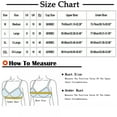 thumbnail image 2 of Hxshgdsn Hxshgdsn Wavy Seamless Bras For Women Wire Free Brassieres Comfortable Plus Size Push Up Bralette Padded No Underwire Sports Bras,White,44C, 2 of 2