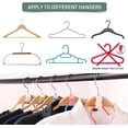 thumbnail image 5 of Clothes Hanger Connector Hooks, 50 Pcs coat Hanger Hooks,Space Saver Hangers, Space Saving for Garderobe/Closet, Connectors Stackable Hanger for Wardrobe Cabinets Clothes Organiser (Multi-color), 5 of 5