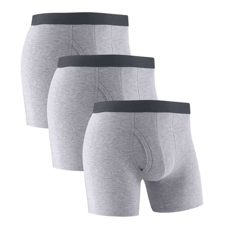 Value for Money  Men s Briefs  Large Size  Front Open  Breathable  Solid Color  Fashion  Comfortable  Underwear  Leisure  Travel  Workout  Plus Size Womens Tops | Gray M | Sopatenor