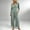 Green Jumpsuits for Women, variant on Womens Square Neck Long Sleeve Smocked Waist Wide Leg Jumpsuit with Side Pockets for Daily Hot Pink S