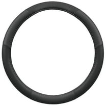 Motor Trend Odorless Black Classic Stitch Perforated Simulated Leather Steering Wheel Cover for Car SUV Van & Truck