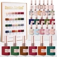 thumbnail image 1 of Set de esmaltes de uñas en gel Double Rhythm, 28 unidades, 15 ml, verde burdeos, 1 of 9