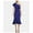 blue, variant on Betsy & Adam Womens Asymmetrical Neck One Shoulder Dress, Blue, 2