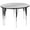 Grey, variant on Flash Furniture Circle Wave Flexible Grey Thermal Laminate Activity Table Set, 6 Seating Capacity, 47.5 inch x 48 inch x 30.25 inch, Gray