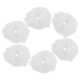 thumbnail image 5 of White Furry Hair Scrunchies Elastic Ponytail Holders for Women Artificial Hair Accessories Bulk Pack of 10, 5 of 5