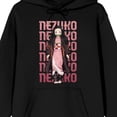 thumbnail image 7 of Demon Slayer Nezuko Character Men's Black Graphic Hoodie-Small, 7 of 7
