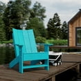 thumbnail image 2 of Wildridge Contemporary Adirondack Chair, Aruba Blue - All-Weather Recycled Plastic Furniture for Patio, Deck, Lawn, 2 of 4