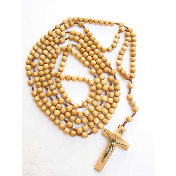 Bigbolo 20 Decade Wood Bead Rosary RDW14532