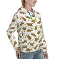 thumbnail image 6 of Salouo Cute Sloth Pattern Hoodie Sweatshirts for Women, Autumn Pullover Hoodie Workout Sweat Women's Long Sleeve Preppy Sweatshirts-Small, 6 of 7