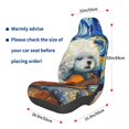 thumbnail image 3 of Wukai Dog Guitar Starry Night Full Set Car Seat Covers with Soft Padding Universal Auto Front Seats Protector and Cushion Mat, 3 of 5