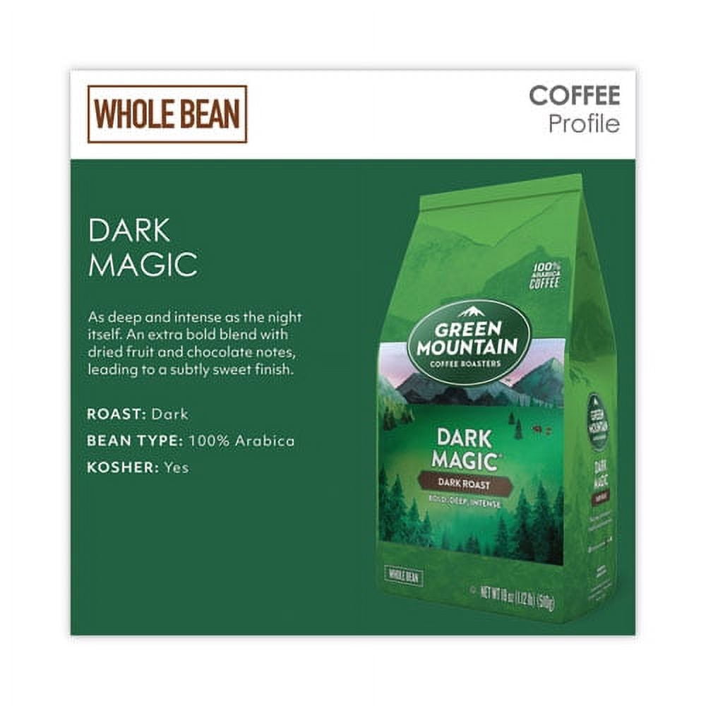 Dark Magic Whole Bean Coffee, 18 oz Bag | Bundle of 2 Each