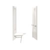 Sterling by Kohler ADA 2-Piece 39.38'' x 39.38'' x 65.25'' End Wall with Seat on Right and Grab Bar at Left