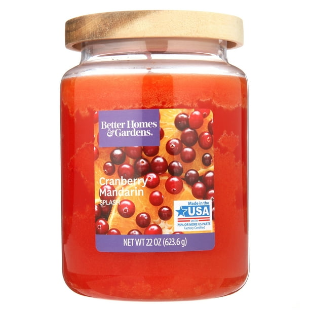 Better Homes & Gardens Cranberry Mandarin Splash 22 oz. Jar Candle