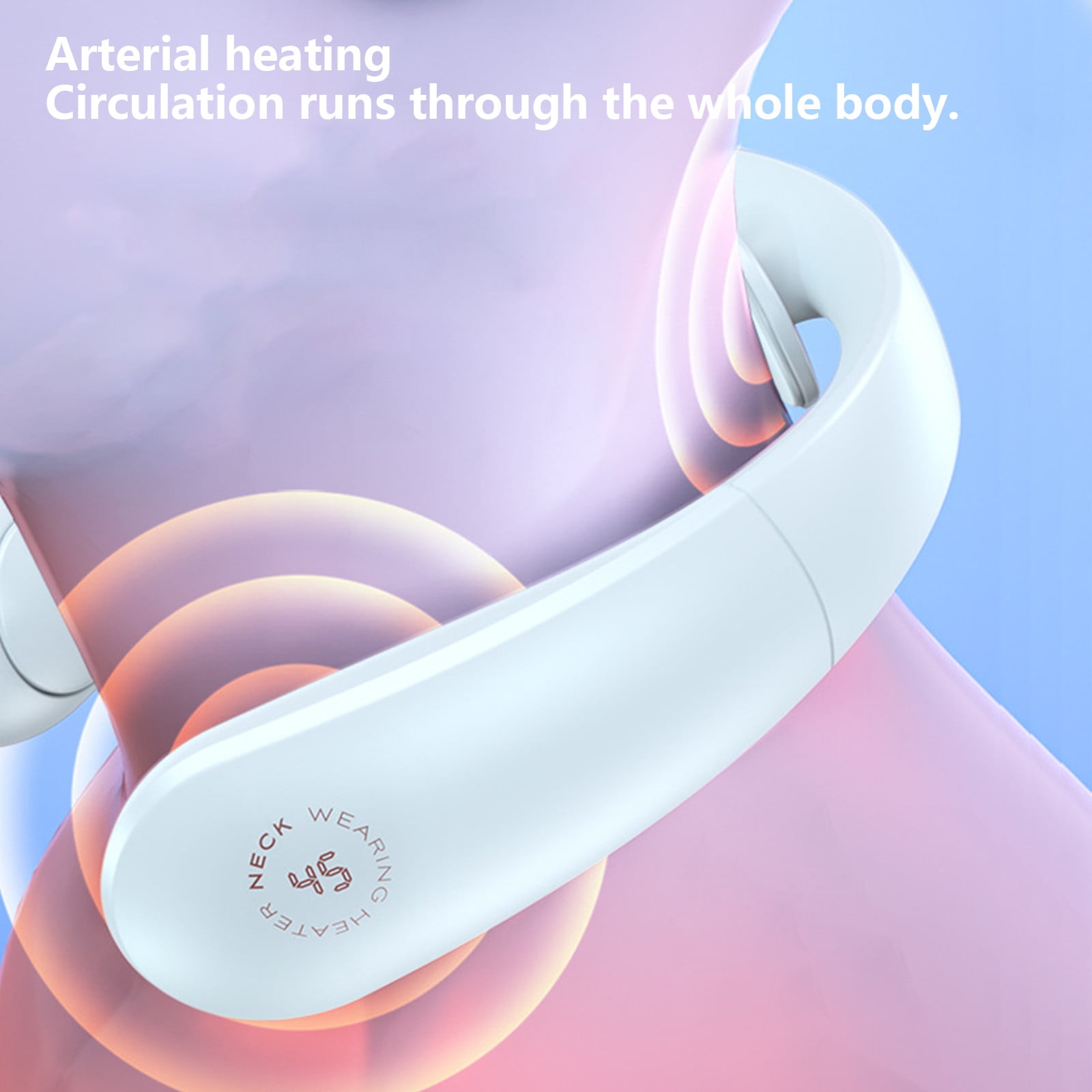 USB Neck and Hand Warmer, Portable 3-Sided Heating Hand Warmer with 4000mAh Battery, Hanging Neck Rechargeable Warmer for Outdoor Indoor Cold Weather, Fast Heating Comfort Gadget
