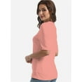 thumbnail image 3 of Women's V Neck T Shirts Basic Summer Tees Casual Half Sleeve Tops, 3 of 4
