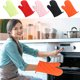 thumbnail image 1 of mfyjkho Manoplas acolchadas resistentes al calor para horno, antideslizantes, para microondas, en 5 colores, 1 of 7
