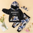 thumbnail image 3 of Jeccie Infant Toddler Baby Girl Clothes Long Sleeve Hoodie Sweatshirt Floral Pants Outfit Sets 18-24 Months, 3 of 7