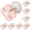 Pink*10, variant on Cute Flower Wire Organizer, Cord Clips, Green Self Adhesive Cable Clips, Desktop Data Cable Storage, Nightstand Cable Management, Charging Cable Organizer for Desk Nightstand Wall, 3Pcs