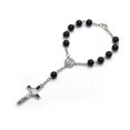 thumbnail image 1 of Rosary Black Glass Beads For Cross Rosary Bracelet Wonderful Gift For Any Occasi, 1 of 5