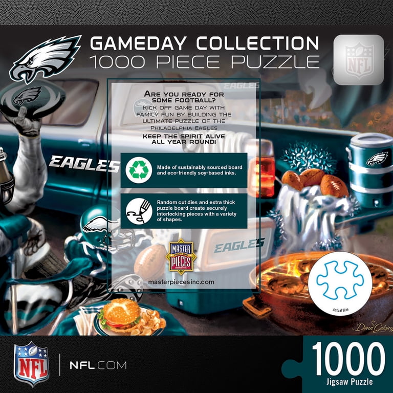 MasterPieces, NFL Puzzle, 1000pc, Philadelphia Eagles 19.25