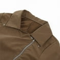 thumbnail image 4 of Veste en Similicuir pour Femmes, Coupe Ajustée, Cardigan Moto Biker à Fermeture Éclair, Manteau Court, 4 of 10