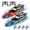 4 Batteries, variant on Tigozz 2 Pack RC Boats for Kids, Red and Blue LED Remote Control Racing Boats, 2.4GHz Controllers for Pool and Lake, 4 Batteries Included