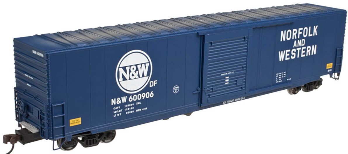 Atlas HO Scale 60' ACF Single Door Auto Box Car Norfolk Western/N&W