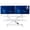 White, variant on VIVO Black Electric 36" Standing Desk Monitor Riser, Dual Arm Sit Stand Tabletop