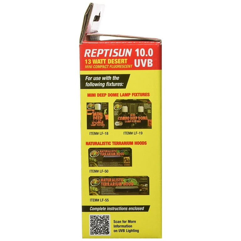 Reptisun 10.0 Uvb Mini Compact Fluorescent 13 Watt - Walmart.com Reptisun 10.0 Uvb Mini Compact Fluorescent 13 Watt - Walmart.com
