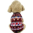 thumbnail image 1 of Anvazise Pet Clothes Unique Pattern Breathable Polyester Dog Warm-keeping Winter Sweater Decor for Outdoor Red M, 1 of 13