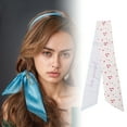 thumbnail image 2 of Unique Bargains 1 Pc Headband Long Ribbon Pattern Hairband for Women Light Pink, 2 of 6